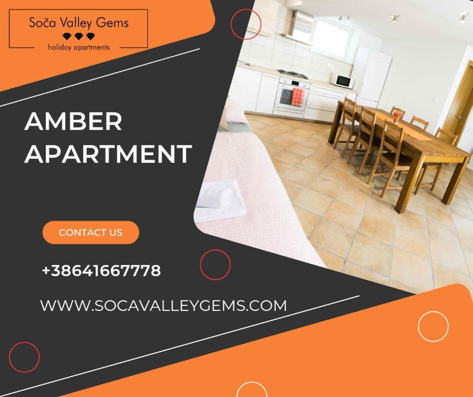 Amber studio Apartment Kobarid Esterno foto